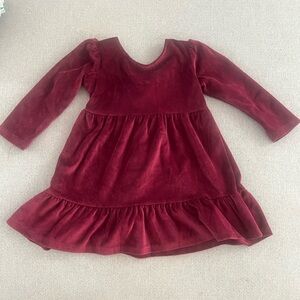 EUC Honey Bean 2T Burgundy dress